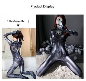 <span class=keywords><strong>Disfraz</strong></span> de cosplay de <span class=keywords><strong>Halloween</strong></span> transfronterizo para niños, mono de araña rojo, azul y negro de Daji, Ayanami Rei, Asuka - Product Image 5