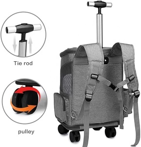 Sac à dos de transport <span class=keywords><strong>pour</strong></span> animaux de compagnie à roulettes de conception originale sac à dos de voyage <span class=keywords><strong>pour</strong></span> poussette <span class=keywords><strong>pour</strong></span> animaux de compagnie <span class=keywords><strong>siège</strong></span> de voiture <span class=keywords><strong>pour</strong></span> chiens chats chiot sac à dos confortable <span class=keywords><strong>pour</strong></span> chat - Product Image 3