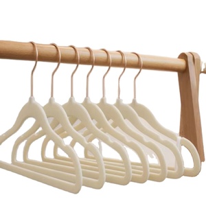 OEM/ODM, cintres de garde-robe classiques à vente chaude, AZ Basic Premium, <span class=keywords><strong>velours</strong></span> fin, antidérapant, simple niveau, ensembles de cintres - Product Image 3