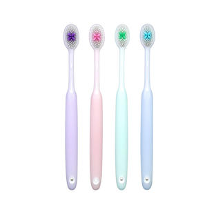 Brosse à dents personnalisable à poils souples pour adultes, nettoyage à 360 degrés, poils en nylon, pack familial, usage domestique - Product Image 1