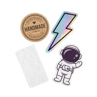 Autocollants en PVC découpés sur mesure pour la promotion de la marque et les cadeaux d'événements, étiquettes autocollantes durables et imperméables