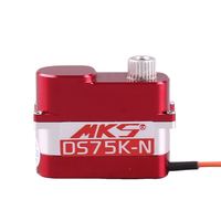 MKS DS75k-N Metal Gear Steering Gear Hollow Cup Motor Metal Housing Versi Tanpa Telinga (Earless)