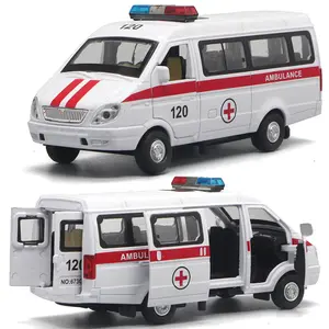 Neue kommen oem spielzeug ziehen auto kinder auto geschenk diecast modell krankenwagen