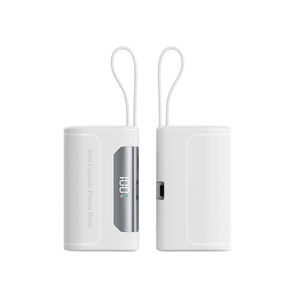 Mini <span class=keywords><strong>chargeur</strong></span> pliable 10000 mAh 20W Capsule 3 en 1 TYPE-C Pd Power Bank Coque résistante au <span class=keywords><strong>feu</strong></span> Prise portable Chargeurs pour smartphones - Product Image 2
