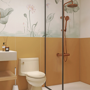 Azulejos <span class=keywords><strong>de</strong></span> suelo antiguos estéticos <span class=keywords><strong>de</strong></span> estilo chino 600x1200, piezas <span class=keywords><strong>de</strong></span> flores artísticas <span class=keywords><strong>de</strong></span> hoja <span class=keywords><strong>de</strong></span> loto para cocina y pared <span class=keywords><strong>de</strong></span> baño fabricadas - Product Image 5