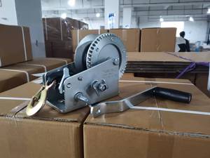 Máy kéo tay nhỏ màu đen chất lượng cao 2000lbs, dùng cho thuyền, có dây đai - Product Image 4