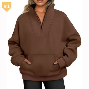 Sudaderas con Media Cremallera, Sudaderas con Cierre de Cremallera, Sudaderas Extra Grandes, Conjuntos de Otoño, Ropa de Invierno - Product Image 2