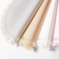 Hot Sale Retro Lace Series Round Wrapping Paper for Cakes New Style with Lace Design Paper & Paperboards Product