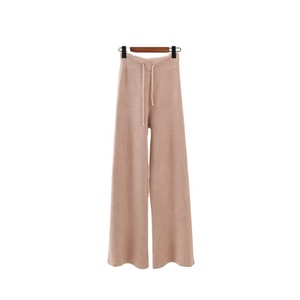 Vente en Gros 2022 Ensemble Pull et <span class=keywords><strong>Pantalon</strong></span> <span class=keywords><strong>Femme</strong></span> en Maille Couleur Unie, Costume Pull Tricoté à Manches Longues pour Femmes - Product Image 4