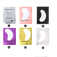 Patchs sous-yeux sans peluches pour extensions de cils, marque privée, logo personnalisé