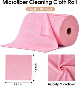 Factory Woven Antimicrobial Quick-Drying Plaid <b>Microfiber</b> Cleaning Cloths Roll Absorption Disposable Kitchen <b>Towels</b> - Product Image 2
