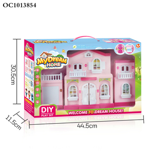 บ้านตุ๊กตาขนาดเล็กแบบ DIY บ้านตุ๊กตาน่ารักของฉันพร้อมเฟอร์นิเจอร์ - Product Image 6