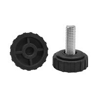 En stock : Pied de nivellement réglable en métal M6 pour table, étagère, meuble - Support de rehaussement à grain droit
