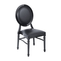 Chaise Louis en résine de luxe, style européen, chaise de salle à manger commerciale, design empilable pour banquets, mariages et événements