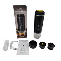 Machine à expresso portable mini de type C, électrique, avec écran LED, 3 en 1, pour capsules et café moulu, automatique, pour hôtel, directement de l'usine