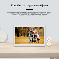 Profs Nieuwe 10 Inch Slimme Dementiekalender Klok Geheugenverlies Nederlandse Grote Display Digitale Kalender Wandklok Mobiele Telefoon App