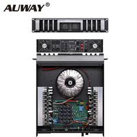 Amplificateur de puissance stéréo professionnel AW LA1000 2U en métal, 1000 Watts, 4 Ohms, système audio de scène, équipement sonore