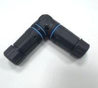 Connecteur RJ45 en forme de L, étanche IP68, 90 degrés, connecteur réseau Cat6, équipement d'écran LED pour scène extérieure