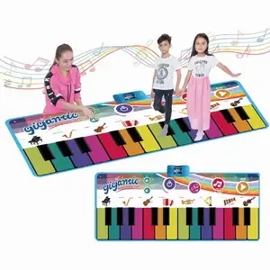 180 см 24 клавиши детский портативный музыкальный инструмент Электрический гигантский пианино клавиатура танцевальный коврик