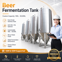 5HL 10HL 20HL 30HL cuve de Fermentation de bière Unitank fermenteur en acier inoxydable équipement de brassage de bière réservoir revêtu