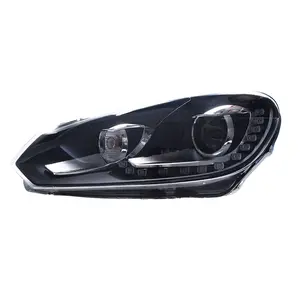 Uygun VW Golf 6 için far takımı güçlendirme gti xenon lamba R20 göz göz gündüz farı LED far