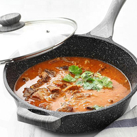 9 pièces ustensiles de cuisine en fonte d'aluminium poêle à frire marmite casseroles omelettes ensemble de casseroles antiadhésives avec couvercle