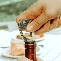 Couteau, fourchette et cuillère pliables 6 en 1 en acier inoxydable, multi-outils de camping avec tire-bouchon pour pique-nique et voyage