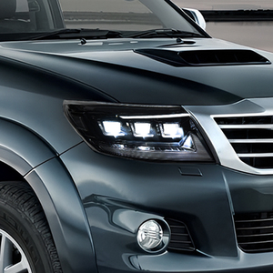 ชุดไฟหน้ารถยนต์ LED 100W ใหม่ สำหรับ Toyota Hilux Revo <span class=keywords><strong>Vigo</strong></span> ปี 2012-2014 6500k โปรเจคเตอร์สามเลนส์ อุปกรณ์เสริม 12V สำหรับรถยนต์ด้านหน้า - Product Image 6