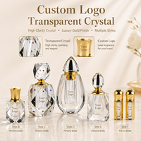 Brûleur d'encens en cristal transparent personnalisé avec logo, ornement imprimé en typographie pour la décoration intérieure