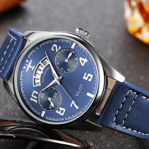 Montre chronographe mécanique automatique de luxe pour hommes, boîtier en céramique de 44.5mm, verre saphir, montre-bracelet lumineuse - Product Image 4