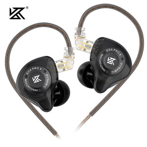 KZ EDX PRO <span class=keywords><strong>X</strong></span> Nouveaux écouteurs intra-auriculaires filaires HIFI pour la musique, moniteur de scène, casque stéréo 3,5 mm pour DJ, jeux et sport - Product Image 1
