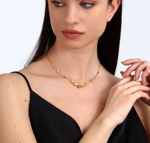 <span class=keywords><strong>Collana</strong></span> Milskye per Ragazze, Gioiello Semplice ed Elegante in Argento 925 e Oro 18k con Zircone Colorato <span class=keywords><strong>Morellato</strong></span> - Product Image 3