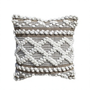 Handwoven Boho Outdoor Cushion Cover Hot Selling Unique Handwoven Decorative <b>Throw</b> Pillow with Vintage Pattern ITHL - Product Image 1