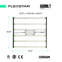 Stock USA/TH Garantie de 5 ans LED de ferme verticale à spectre complet 645W/720W