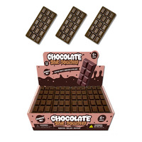 Jouet Squishy en forme de barre de chocolat de 15,5 cm, jouet anti-stress souple à presser, 3 couleurs pour les cadeaux de fête