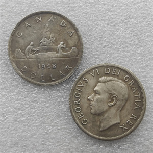 1945,1947,1948 Canada 1 dollar antieke stijl herdenkingsmunten, geschenken, woondecoratie - Product Image 3