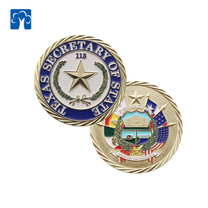 Produttore di Monete Commemorative Personalizzate, Moneta Metallica Personalizzata del Segretario di Stato del Texas, Regalo Ufficiale Souvenir - Product Image 2