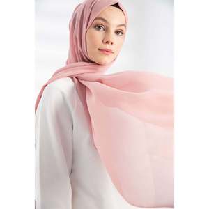 Elegant <b>Chiffon</b> <b>Scarf</b> For Women Long Pink Multi Functional Hijab Headwrap Fashion Accessory - Product Image 4
