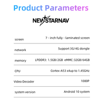 Sistem Navigasi GPS Android 15 7 inci dengan DSP & Dukungan Kartu SD untuk Corolla/Camry/RAV4/Highlander/C-HR-CarPlay FM