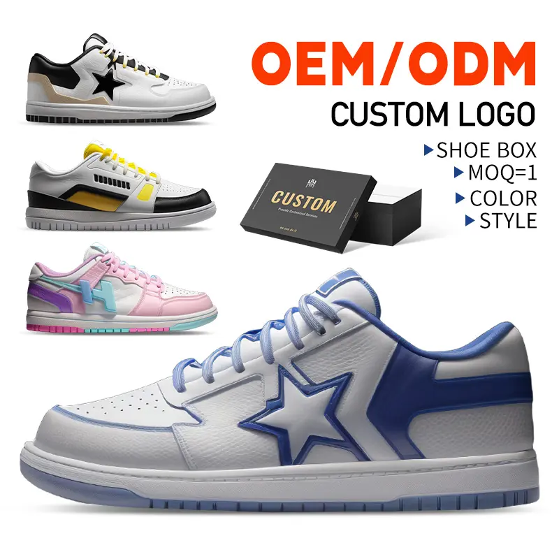Zapatos中国メーカーOem Odmロゴデザインサービススニーカーソックスバッグハットアパレルマルチスタイルカスタム靴メーカー