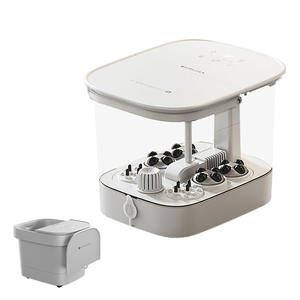Mesin mandi Spa kaki detoks elektrik portabel dengan gelembung Shiatsu pemijat getar baskom panas <span class=keywords><strong>Footbath</strong></span> KASJ T7 tegangan ganda - Product Image 1
