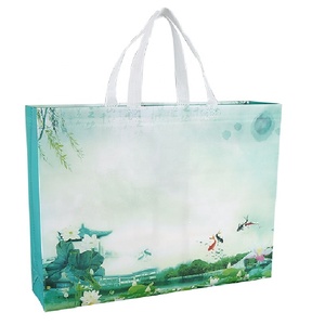 Ambiente barato laminado manejado <span class=keywords><strong>de</strong></span> compras no tejido bolsa personalizada con libre mascarillas desechables - Product Image 1