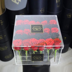 San Valentín de acrílico de lujo caja de embalaje para flores - Product Image 5