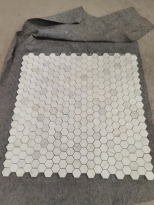 Mosaico de Mármol Hexagonal Blanco Pulido Centurymosaic, Mosaico Blanco Glorioso para Decoración de Paredes y Pisos de Baños, Cocinas y Duchas - Product Image 3