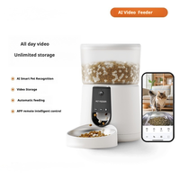 Comedero Inteligente para Mascotas FuturePets4L con Grabación de Video, Control por Aplicación y Alimentación Programada a Distancia para Comida Seca