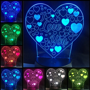 Regalo del Día <span class=keywords><strong>de</strong></span> San Valentín 2024 3D dulce corazón 3D luz romántica amante <span class=keywords><strong>noche</strong></span> Luz color cambiante 3D lámpara <span class=keywords><strong>de</strong></span> <span class=keywords><strong>noche</strong></span> regalo encantador - Product Image 6