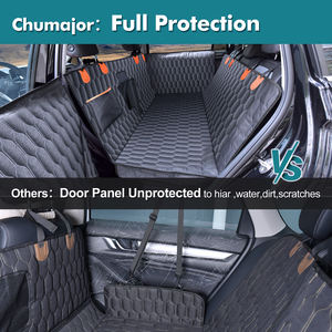 Housse de siège de voiture de luxe en tissu Oxford 600D imperméable et écologique pour chien avec motif à carreaux pour SUV et voitures Accessoire de voyage pour animaux de compagnie - Product Image 3