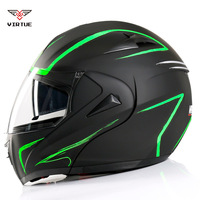 Casque de moto électrique VIRTUE pour le commerce extérieur, certifié DOT/ECE/3C, double visière, design ouvert, prend en charge la personnalisation et l'impression de logo