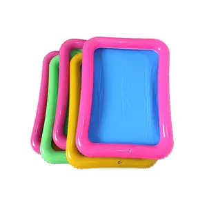 Kinder spielen drinnen & draußen aufblasbare Sandplatte benutzerdefinierter PVC-Schlamm-Spielzeugtablett aufblasbarer Kinderbecken-Wasser-Sandtisch