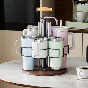 Organizador de Botellas de Agua Compatible con el Vaso Stanley de 40 oz con Asa, Portavasos Giratorio para Vaso Stanley con Pajita - Product Image 2